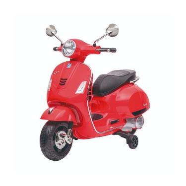 Imagem de Mini Moto Elétrica Infantil Scooter Vespa Vermelha Gts 6V