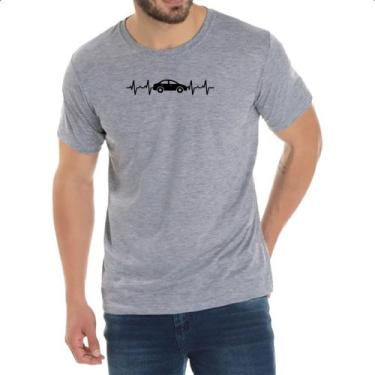 Imagem de Camiseta Cinza Batimento cardiaco carro - Alearts, G