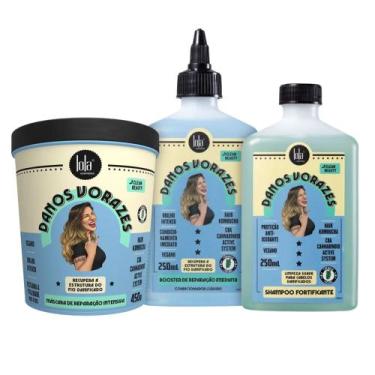 Imagem de Kit Lola Cosmetics Danos Vorazes Shampoo + Condicionador 250ml + Másca