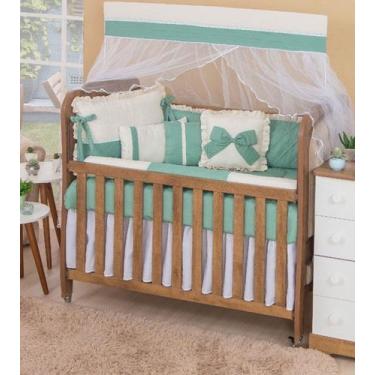 Imagem de Kit berço americano luxo para bebe menino antony 13 peças - Miguel Bab