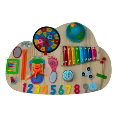 Imagem de Painel De Atividade Educativas 45x65cm Nuvem - MEGA TOYS