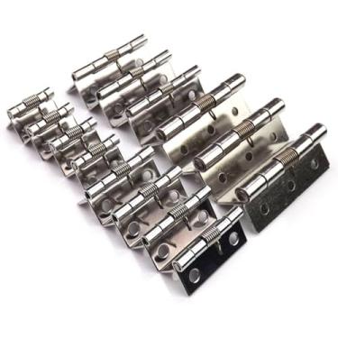 Imagem de Dobradiça de armário de aço inoxidável 304 1, 1,5, 2 e 6 cm dobradiça de fechamento automático traseiro caixa de madeira pequena 10 peças para móveis de cozinha doméstica, dobradiça de 2,5 cm