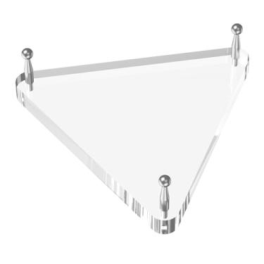 Imagem de SVENJBB Suporte de basquete de acrílico transparente, suporte de exibição para futebol, vôlei, suporte de bola de acrílico com pés de borracha e pinos prateados para exibir lembranças esportivas