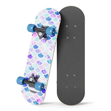 Imagem de Rude Boyz Skate micro completo de 43 cm | Madeira de bordo | Rolamentos ABEC 7 | Deck côncavo duplo | Skate infantil, ideal para crianças de 2 a 5 anos