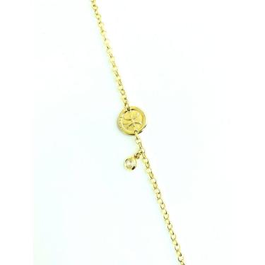 Imagem de Pulseira Belca Signo Peixes Com Pingente, No Banho De Ouro