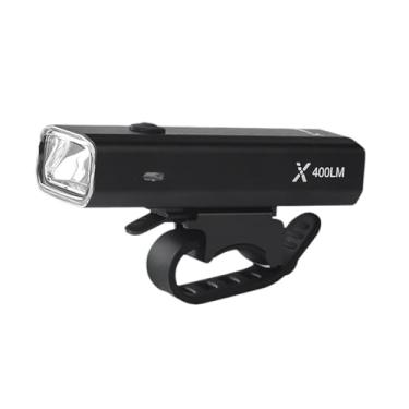 Imagem de menolana Lanterna de bicicleta resistente de 400 lúmens, 4 modos de iluminação, luz frontal de liga de alumínio, farol de bicicleta para ciclistas e viajantes