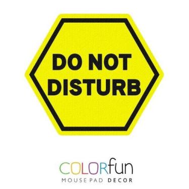 Imagem de Mousepad decor colorfun do not disturb - Reliza