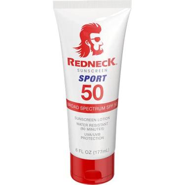 Imagem de REDNECK SUNSCREEN Protetor Solar 6 Oz Fps 50 Loção Esportiva Resistente À Água/Suor, Amiga Dos Recifes, Não Irritante