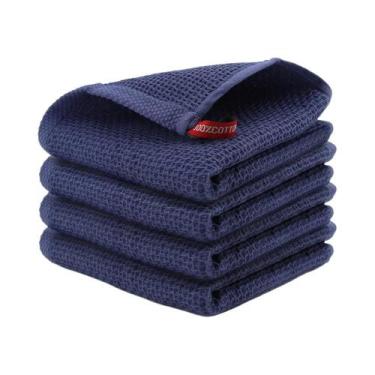 Imagem de Panos De Prato De Algodão Absorvente Macio 4/6 Unidades Toalhas De Coz