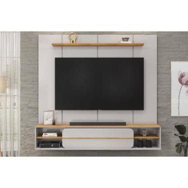 Imagem de Painel Home p/ TV até 70 Pol Alana 169x180cm Bali/Cedro - DJ Móveis