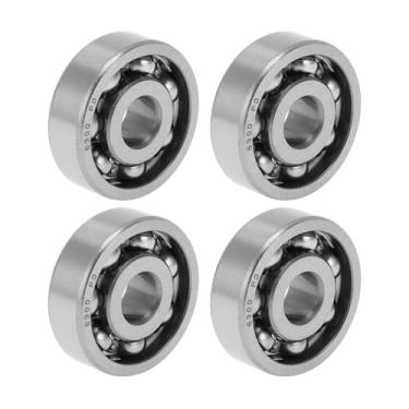 Imagem de ACROPIX Rolamentos de esferas 6300 Deep Groove P0 10x35x11mm Rolamentos lubrificados tipo aberto scooter tom prata skate roda 4 peças