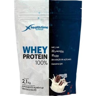 Imagem de Whey Protein 100% Refil 2,1Kg Cookies E Cream - Health Time Nutrition