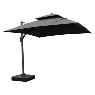 Imagem de Ombrelone Lateral 280cm x 295cm Tulum Grafite