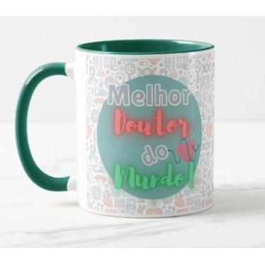 Imagem de Caneca Médico Medicina Melhor Doutor do Mundo Int Verde