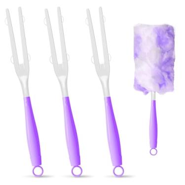 Imagem de 3 peças de refis de espanador conjunto de alças dobráveis compatível com Swiffer Dusters, cabo de escova de remoção de poeira estática descartável para poeira eletrônica, móveis, persianas