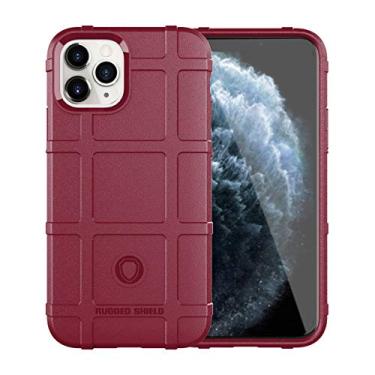 Imagem de Capa para iPhone 11 Pro, LABILUS (série Rugged Shield), capa protetora tática de TPU espesso sólido para iPhone 11 Pro (2019) - Crimson