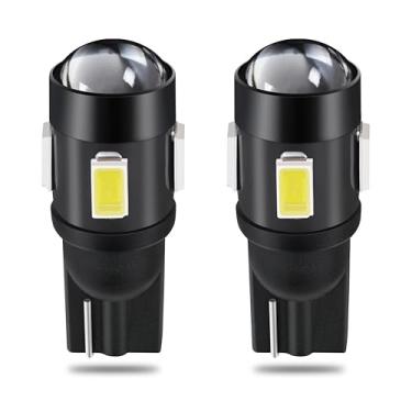 Imagem de QAUBEN Lâmpada LED 194 W5W 175 168 2825 T10 Wedge 5630 SMD Lente de Projetor Interior de Carro Lateral Marcador Mapa Cúpula Porta do Porta-malas Luzes de Cortesia 6000K Branco 12V 1,2W (Pacote com 2)