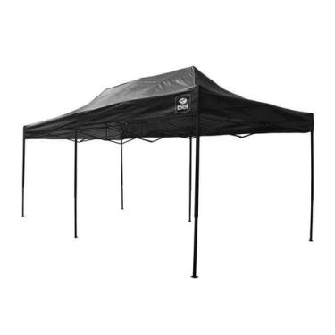 Imagem de Tenda Gazebo Dobrável Pagoda 3m x 6m Oxford Preta Bel, 3m x 6m