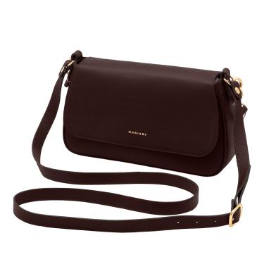 Imagem de Mariart Mucuripe Bolsa Shoulder Transversal Feminina de Couro Bovino Legítimo (Chocolate)