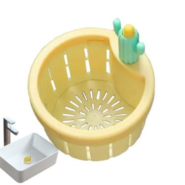 Imagem de Cesta de ralo de pia, Cesta de ralo de cozinha | Desenho de cacto de desenho animado para pia de cozinha coletor de alimentos,Limpeza fácil, de com filtro de para chuveiro, banheiro