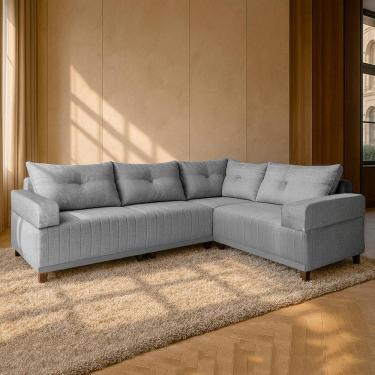 Imagem de Sofá de Canto Leona Gold Bom Pastor