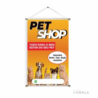 Imagem de Banner pronto Pet Shop BA 272 medida 45x70 cm arte pronta