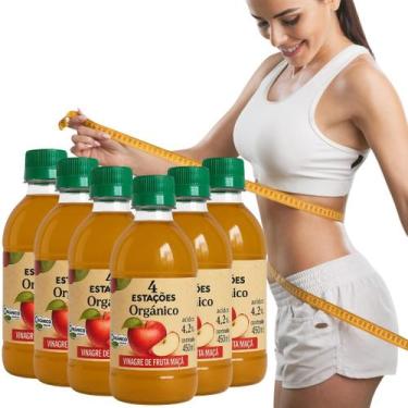 Imagem de 6X Vinagre de Maçã Orgânico 4,2 acidez 450ml 4 Estações