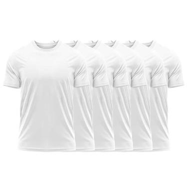 Imagem de Kit 6 Camisetas dry Uv Masculina Blusa Camisa Fitness Academia Basica Lisa-Masculino