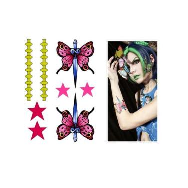 Imagem de Tatuagem Temporária Jolyne Cujoh Jojo'S Bizarre Cosplay A4 - 3I