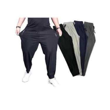 Imagem de NOVIDADE  Kit 4 Peças de Calças Sport DryFit PlusSize de Seda Gelada  