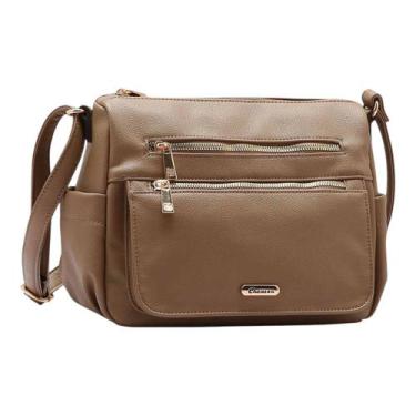 Imagem de Bolsa Feminina Chenson Alça Transversal Regulável Média, Natural
