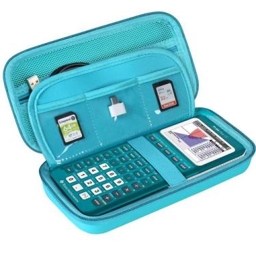 Imagem de Estojo rígido BOVKE para Texas Instruments TI-84 Plus CE Turquesa