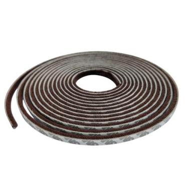 Imagem de Escova de Vedação Marrom 5x7mm 10 Metros  Para Isolamento Térmico e Bl