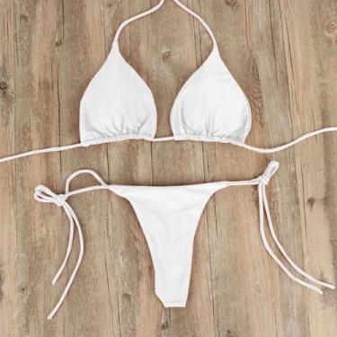 Imagem de Conjunto De Biquíni Feminino Sexy Push-up Acolchoado, Tanga De Verão, 