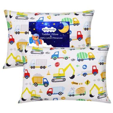 Imagem de Fronha Baby Toddler Truck Pattern 100% algodão, conjunto de 2 - Baby A
