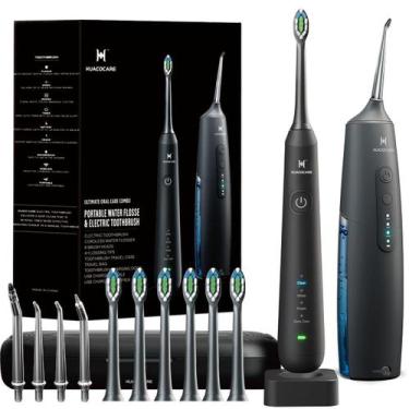 Imagem de Kit de limpeza oral HUACO CARE Water Dental Flosser e escova de dentes