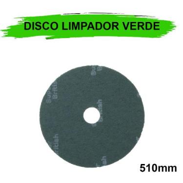 Imagem de Disco limpador verde plus 510 british limpa piso enceradeira, 510