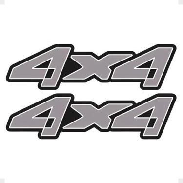 Imagem de Adesivo 4x4 Compatível Ranger 2005/ Emblema Lateral Grafite - SPORTINO