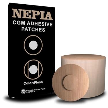 Imagem de Nepia 30 adesivos de sensor Flesh CGM | Adesivo impermeável para Dexcom G7/Libre1 2 3/Enlite | Proteção de longa duração de 14 dias | Capas de sensor à prova de suor com ajuste confortável para estilo