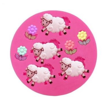 Imagem de Molde de silicone ovelhas para decorar f433 - CM