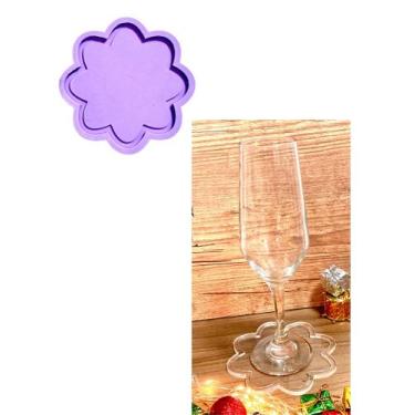 Imagem de R572 Molde de silicone porta copos resina decorar - confeitaria dos mo