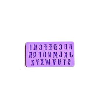 Imagem de F1510 molde de silicone alfabeto mini confeitaria biscuit - confeitari