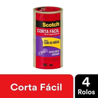 Imagem de Kit com 4 Fita de Empacotamento SCOTCH Corta Facil 45MM X 40M - 3M