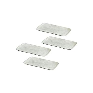 Imagem de Conjunto de Travessas Retangulares Pequenas Porto Brasil Orgânico Echo 22x9,5cm - 4 Peças