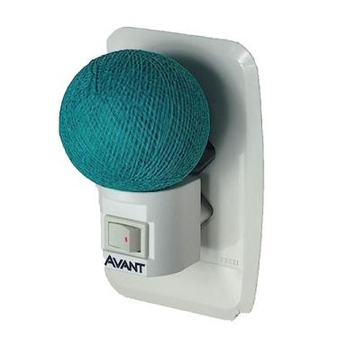 Imagem de Luz Noturna de Parede Balizadora para Quarto de Bebê e Infantil Colorida Cor Aqua turquesa