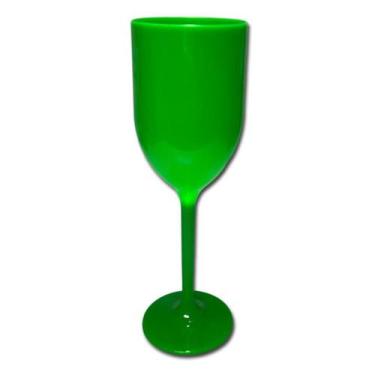Imagem de Kit 15 Taça De Vinho 400 ml - Biel Copos, Verde Neon Fechado