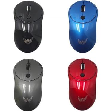 Imagem de Mouse Sem Fio 2.4GHz 1600DPI Recarregável Ergonômico Portátil AG830 para PC e Notebook