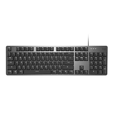 Imagem de Logitech Teclado iluminado mecânico K845, pernas de inclinação fortes ajustáveis, tamanho completo, capa superior de alumínio, 104 teclas, cabo USB, Windows (TTC Red Switches)