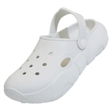 Imagem de Tamancos de jardim com sola grossa para mulheres e homens, sandálias de verão ultra resistentes, suporte de arco, confortável, antiderrapante, impermeável, sapatos casuais, chinelos de praia para uso