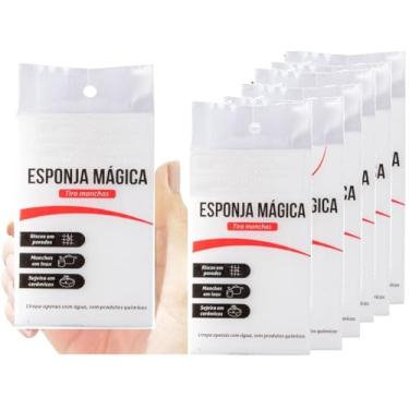 Imagem de Kit 20 Esponja Mágica Remove Tira Mancha Bucha Limpa Parede Tenis Chao